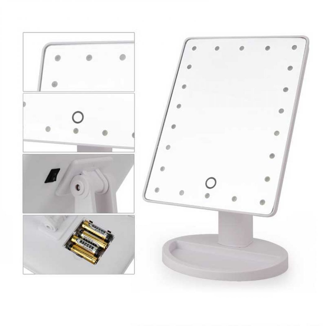 22 LED Touch Screen Makeup Large LED Mirror
